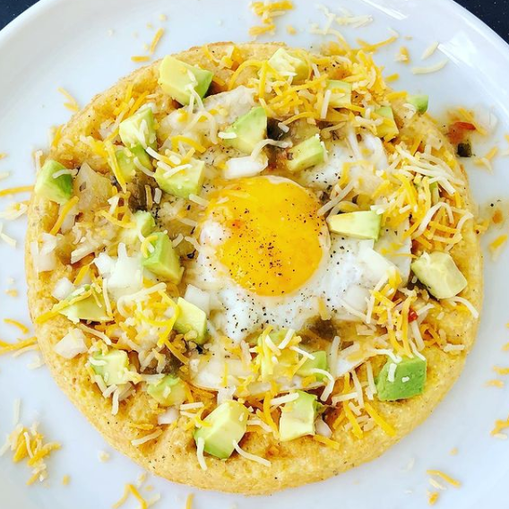 Mexican Corn Waffle 382 Calories